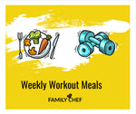 Weekly Workout Meals -  2 Meals per day